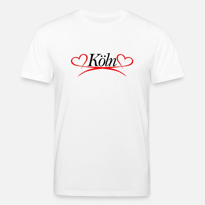 Köln Herz - Stanley/Stella Unisex Bio-T-Shirt CREATOR  - Weiß