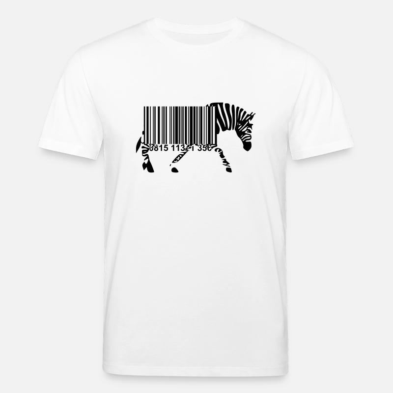 Strichcode Zebra - Stanley/Stella Unisex Bio-T-Shirt CREATOR  - Weiß