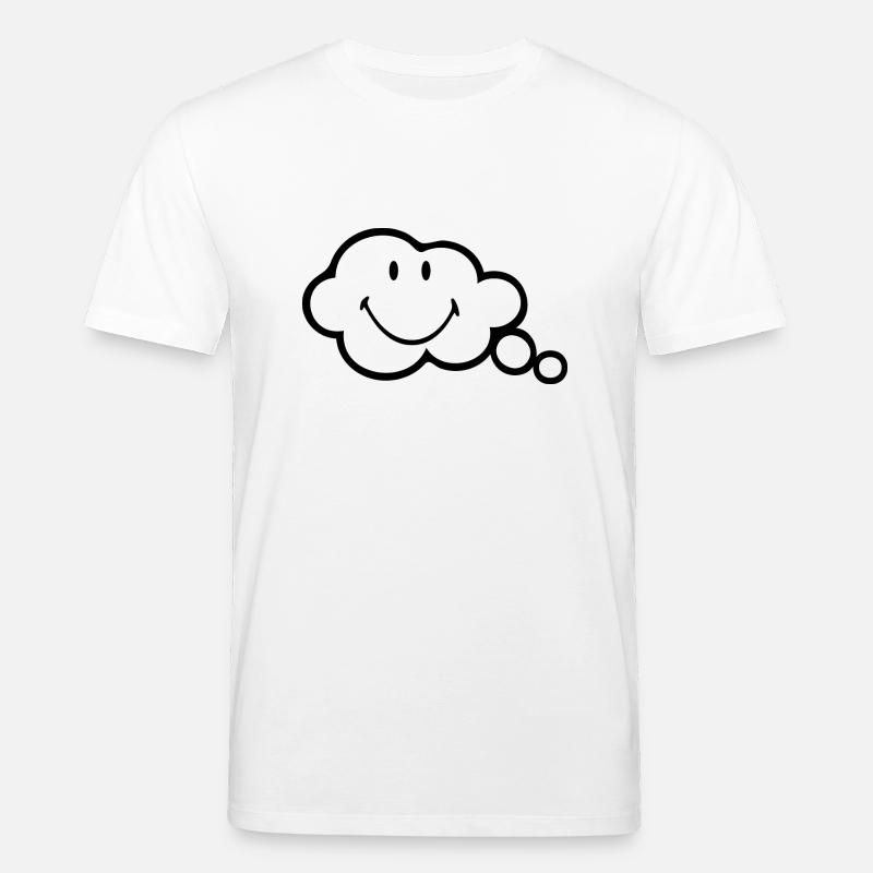 Smiley Think Bubble - Stanley/Stella Unisex Bio-T-Shirt CREATOR  - Weiß