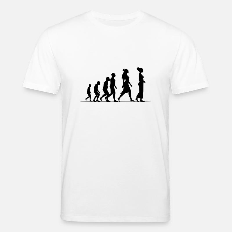 Feminist evolution - Stanley/Stella CREATOR Unisex Organic T-Shirt - white