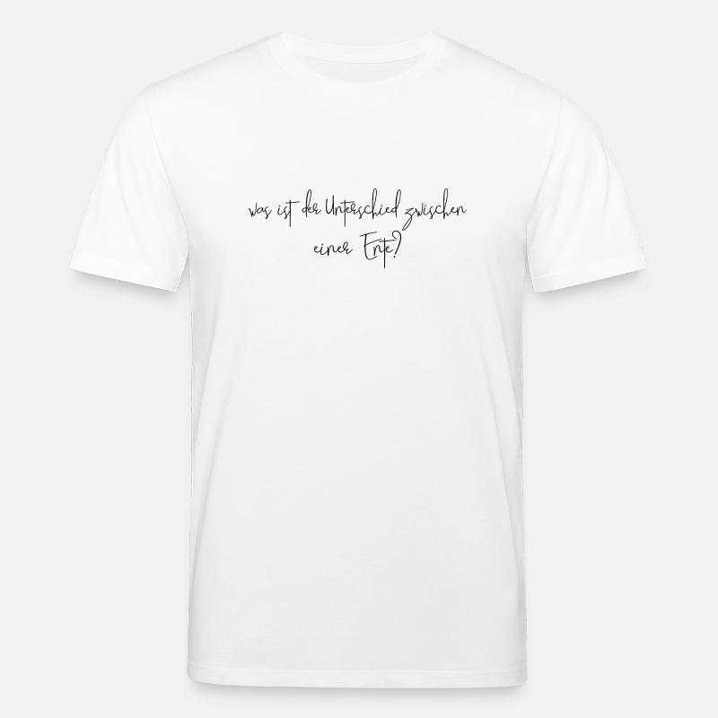 différence entre un canard - T-shirt bio CREATOR Stanley/Stella Unisexe - blanc