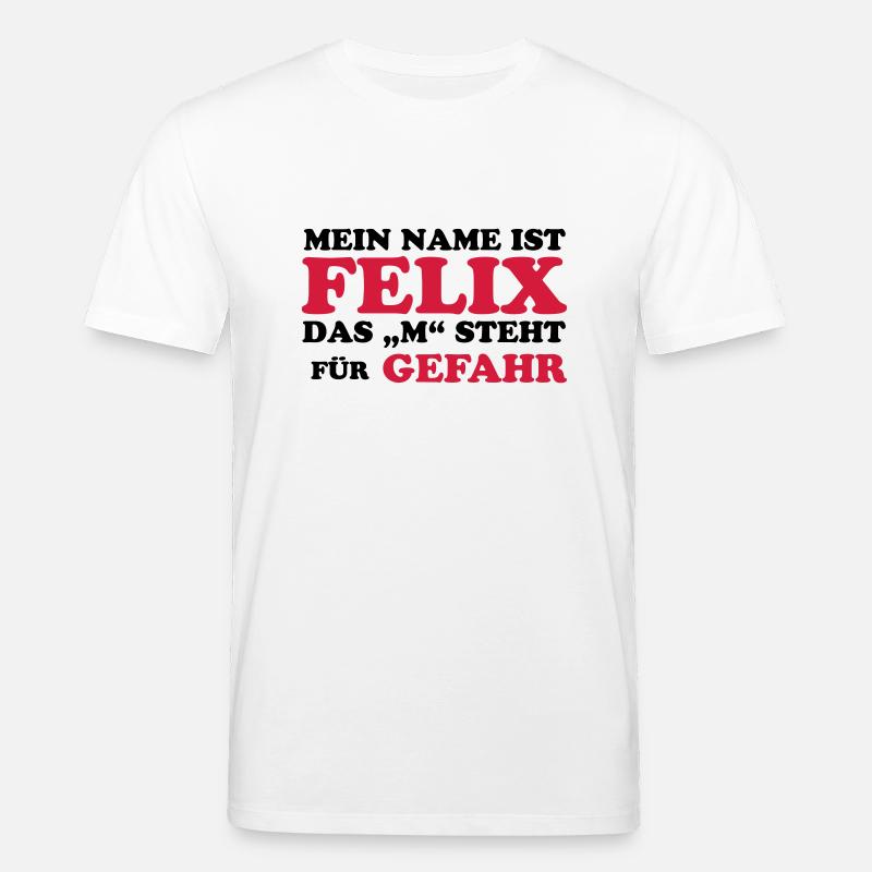 Felix risque "M" - T-shirt bio CREATOR Stanley/Stella Unisexe - blanc