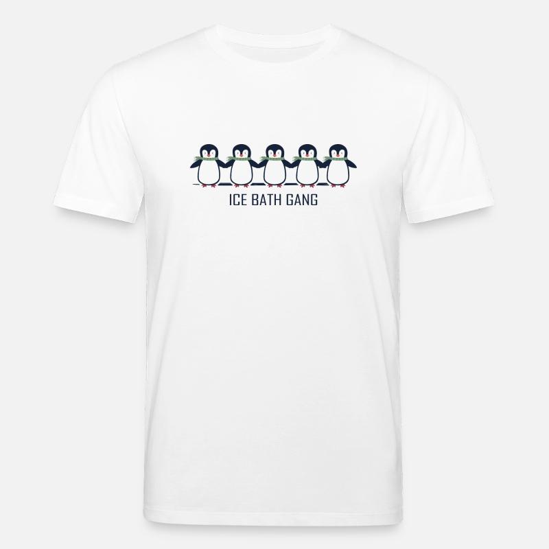 eisbader winterbader pinguin eisbaden - Stanley/Stella Unisex Bio-T-Shirt CREATOR  - Weiß