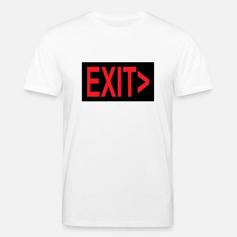 Exit / Exit / Emergency Exit - Stanley/Stella CREATOR Unisex Organic T-Shirt - white