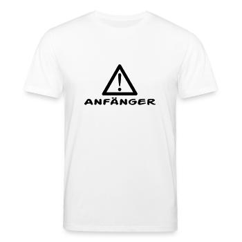 Achtung Anfänger - Stanley/Stella Unisex Bio-T-Shirt CREATOR  - Weiß - Vorne - Alina (178cm) & Michal (187cm)