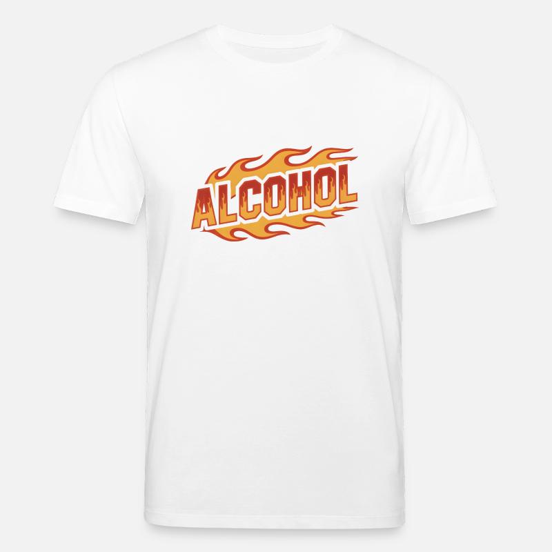 Alkohol - Cool Drinking Logo - Stanley/Stella Unisex Bio-T-Shirt CREATOR  - Weiß