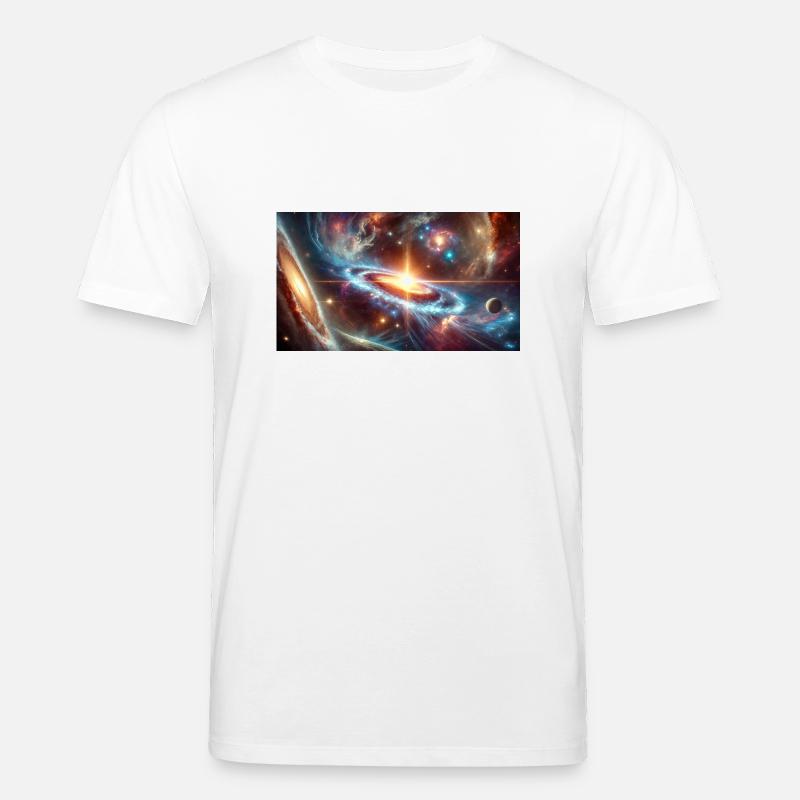 Quasar im Universum - Stanley/Stella Unisex Bio-T-Shirt CREATOR  - Weiß