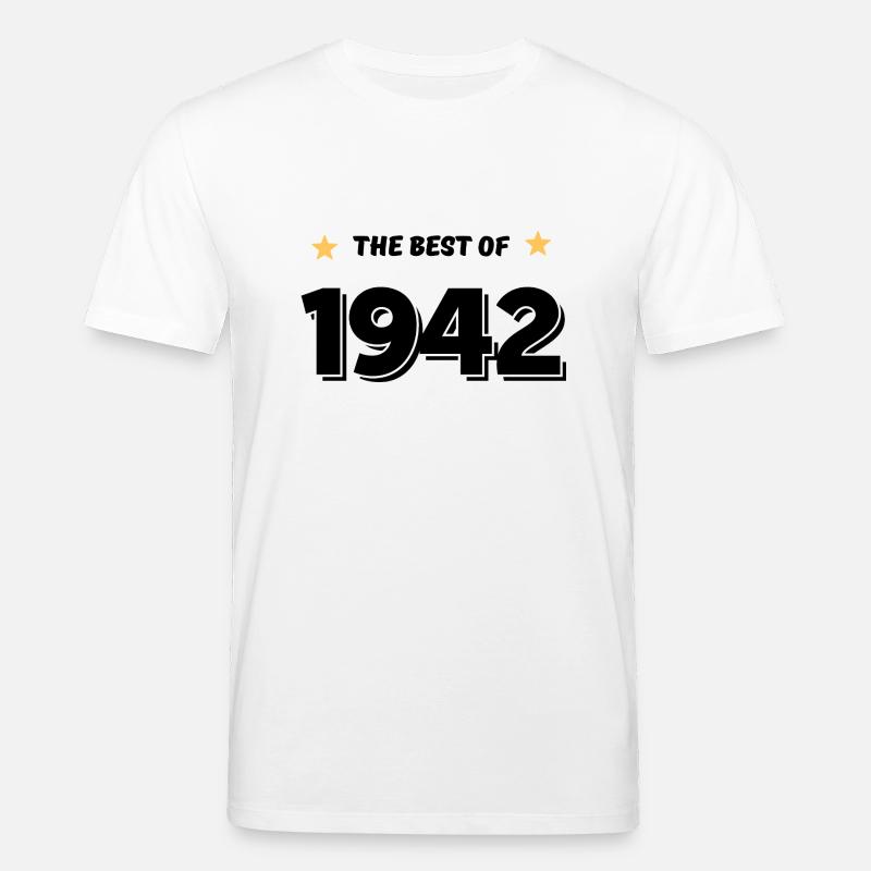 Das Beste von 1942 - Stanley/Stella Unisex Bio-T-Shirt CREATOR  - Weiß