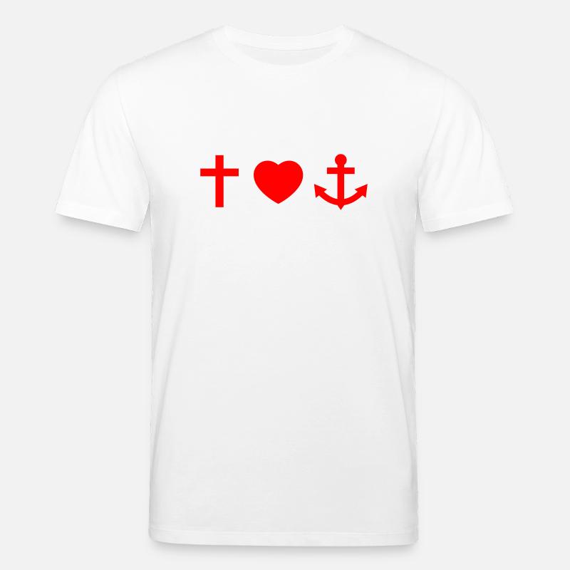 Glaube Liebe Hoffnung - Stanley/Stella Unisex Bio-T-Shirt CREATOR  - Weiß