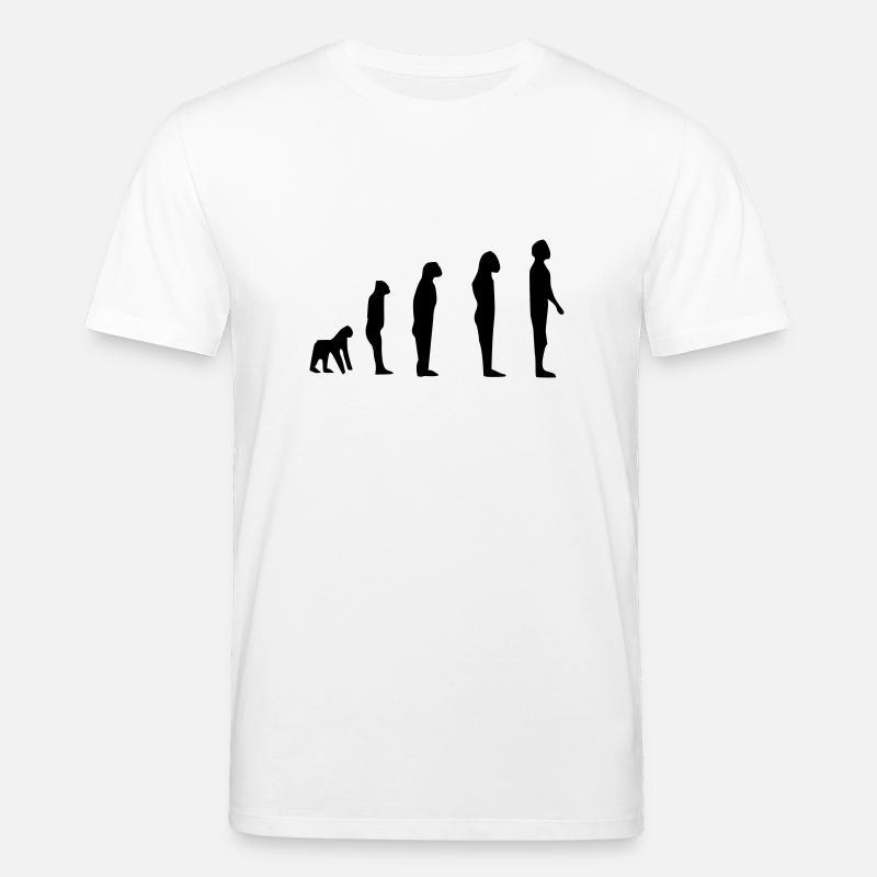 darwin evolution - T-shirt bio CREATOR Stanley/Stella Unisexe - blanc