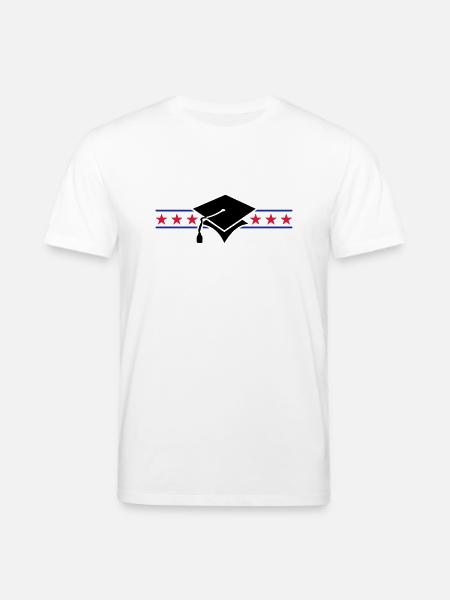 scholar hat / Gelehrtenhut (3c) - Stanley/Stella CREATOR Unisex Organic T-Shirt - white