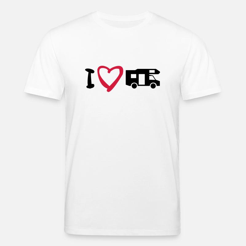 J'aime mon mobil-home 2 - T-shirt bio CREATOR Stanley/Stella Unisexe - blanc