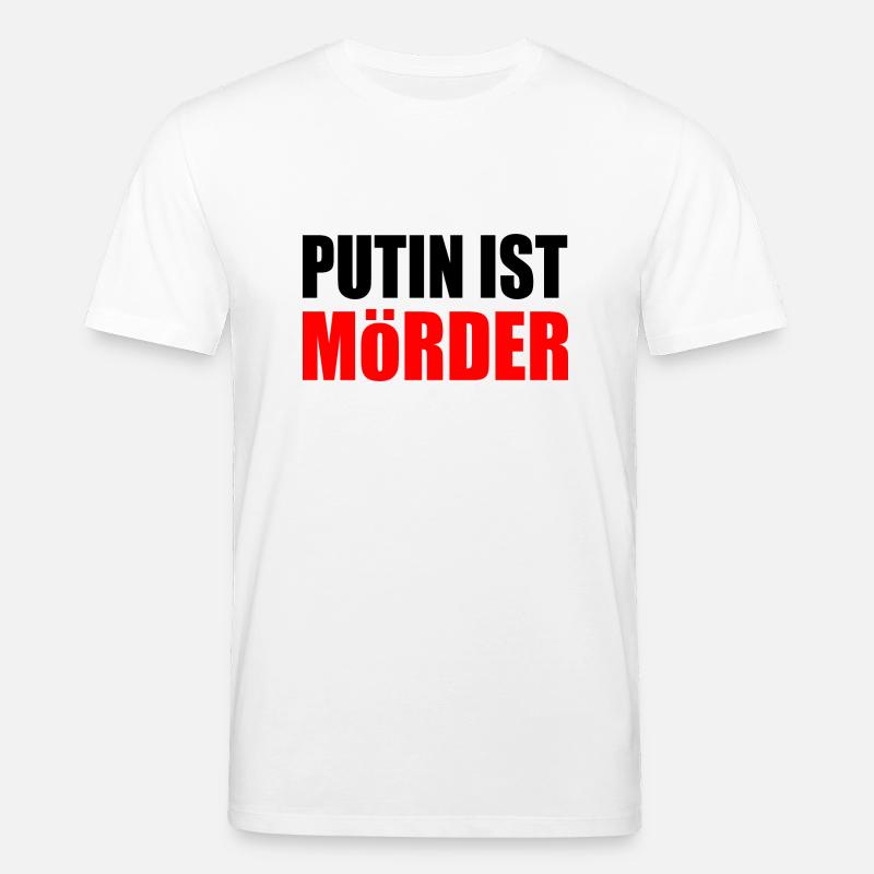 Poutine est meurtrier - T-shirt bio CREATOR Stanley/Stella Unisexe - blanc