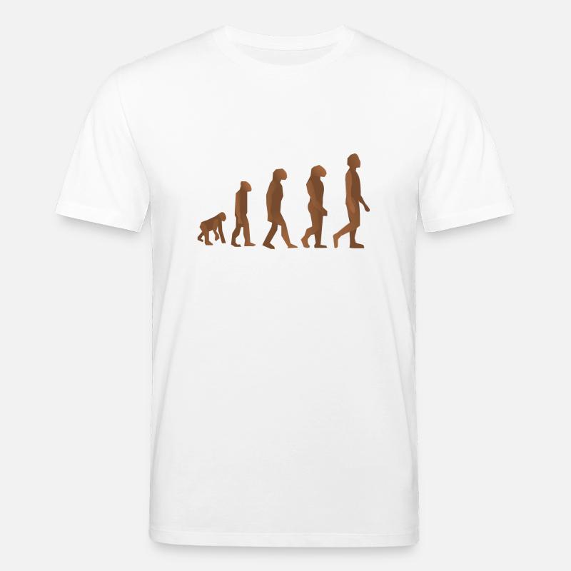 neanderthal cave man caveman steinzeit2 - Stanley/Stella CREATOR Unisex Organic T-Shirt - white