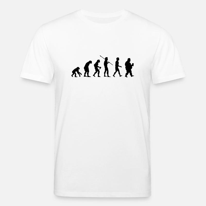 Funny evolution - Stanley/Stella Unisex Bio-T-Shirt CREATOR  - Weiß