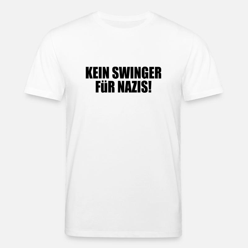 Pas d’échangiste pour les nazis - T-shirt bio CREATOR Stanley/Stella Unisexe - blanc