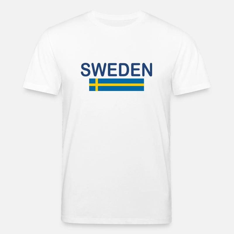 Drapeau de la Suède - T-shirt bio CREATOR Stanley/Stella Unisexe - blanc