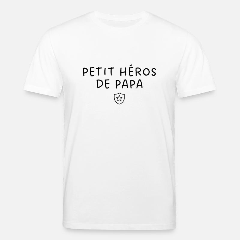 Papas kleiner Held - Stanley/Stella Unisex Bio-T-Shirt CREATOR  - Weiß