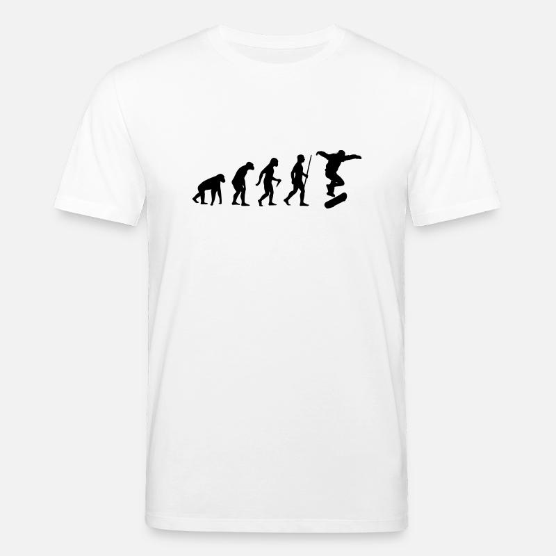 skateboard - Stanley/Stella Unisex Bio-T-Shirt CREATOR  - Weiß