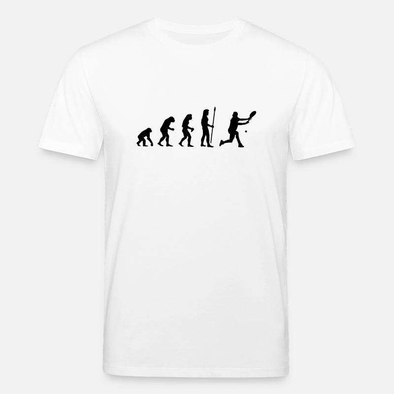 evolution_tennis1 - T-shirt bio CREATOR Stanley/Stella Unisexe - blanc