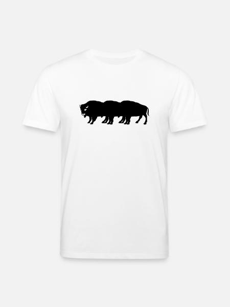 bisons - T-shirt bio CREATOR Stanley/Stella Unisexe - blanc