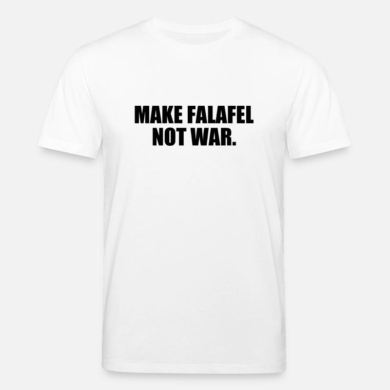 Make falafel not war - Stanley/Stella Unisex Bio-T-Shirt CREATOR  - Weiß