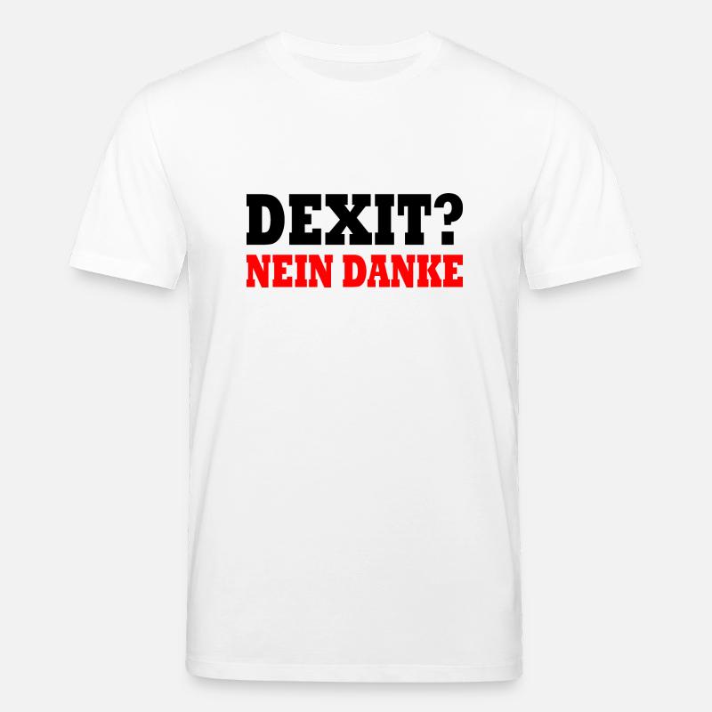 Dexit nein danke - Stanley/Stella Unisex Bio-T-Shirt CREATOR  - Weiß