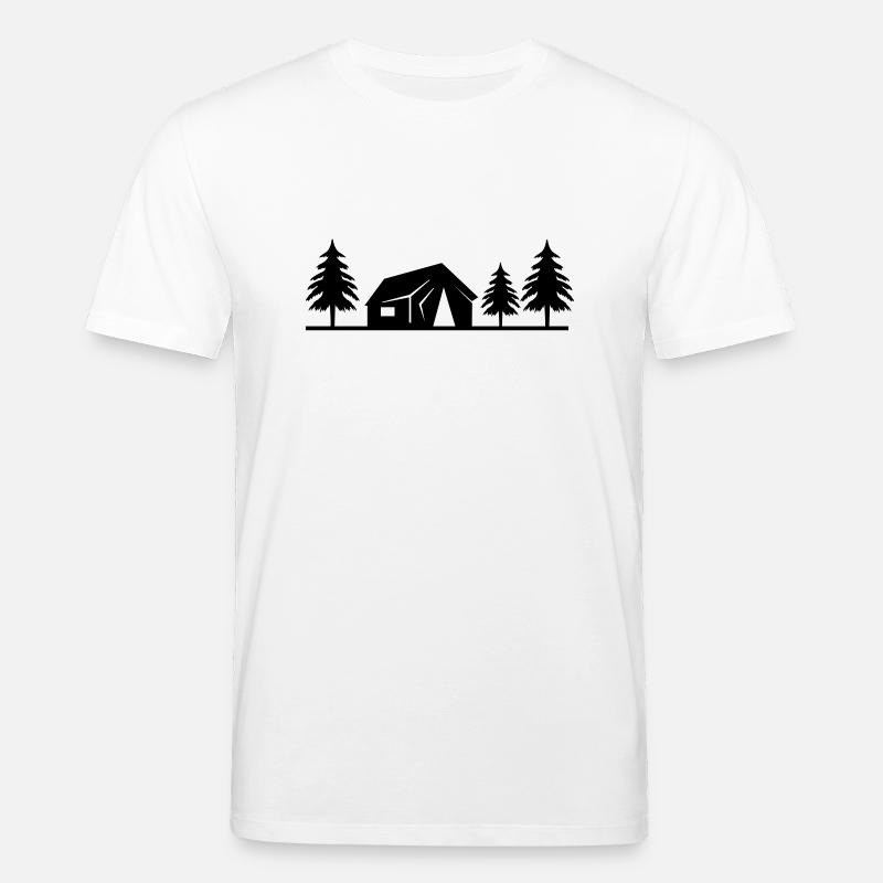 cabane dans la forêt - T-shirt bio CREATOR Stanley/Stella Unisexe - blanc