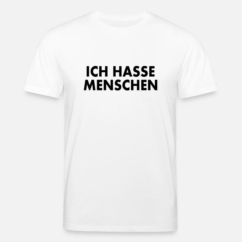 Ich hasse menschen - Stanley/Stella Unisex Bio-T-Shirt CREATOR  - Weiß