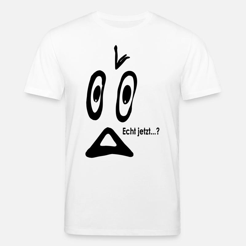 Smiley Echt jetzt...? - Stanley/Stella Unisex Bio-T-Shirt CREATOR  - Weiß