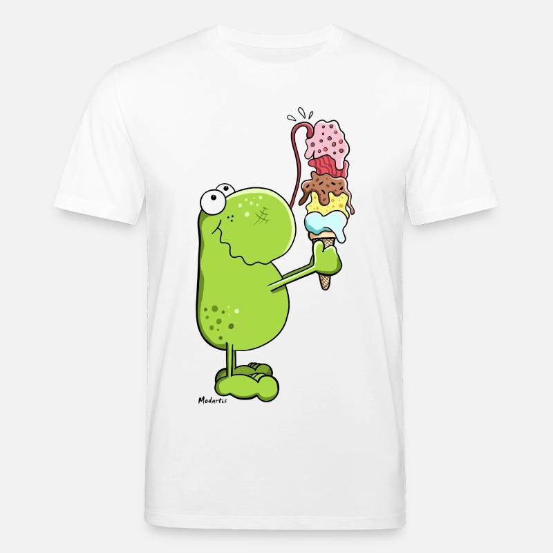 Frosch mit Eis - Stanley/Stella Unisex Bio-T-Shirt CREATOR  - Weiß
