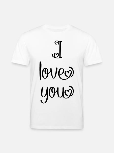 Je t'aime - T-shirt bio CREATOR Stanley/Stella Unisexe - blanc
