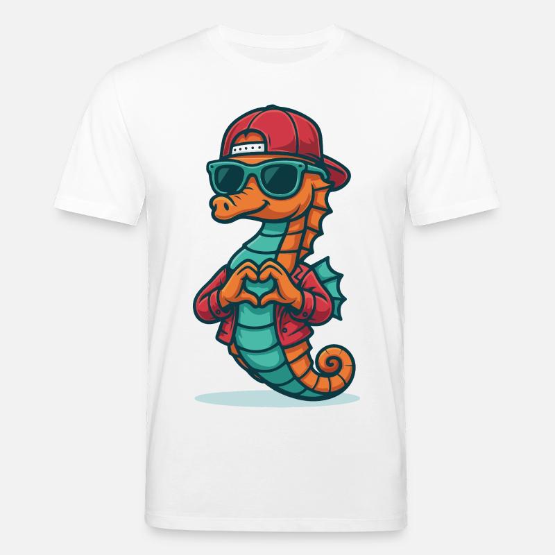 Herzreiter Seepferdchen - Stanley/Stella Unisex Bio-T-Shirt CREATOR  - Weiß