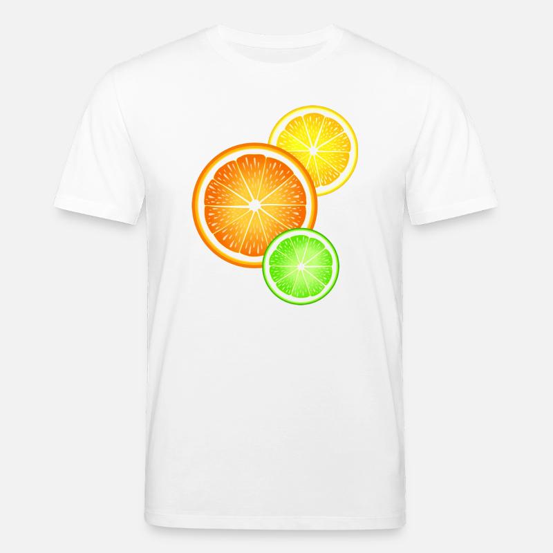 Agrumi Arancia Limone Lime - Maglietta ecologica unisex CREATOR di Stanley/Stella - bianco