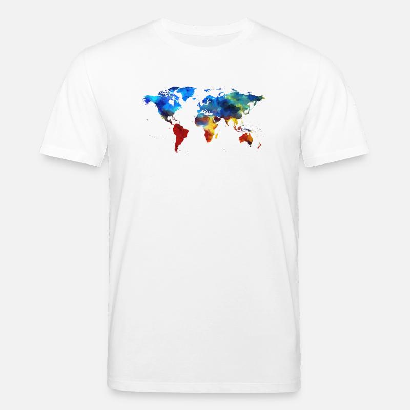 Bunte Erde - Stanley/Stella Unisex Bio-T-Shirt CREATOR  - Weiß