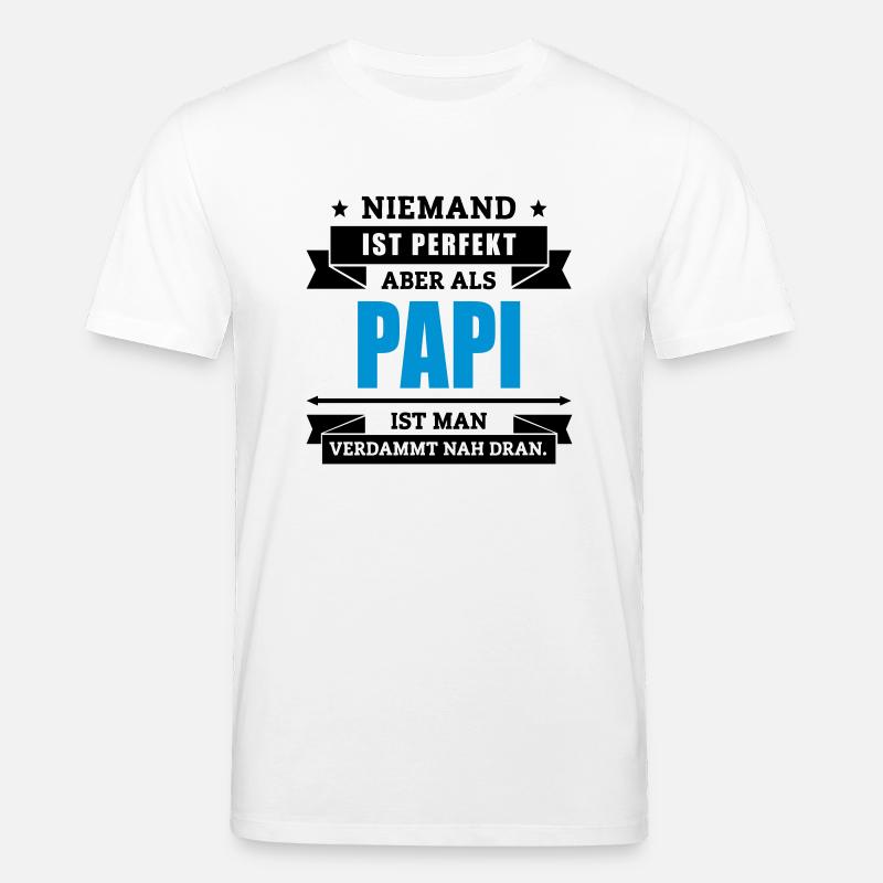 Funshirt Papi - Stanley/Stella Unisex Bio-T-Shirt CREATOR  - Weiß