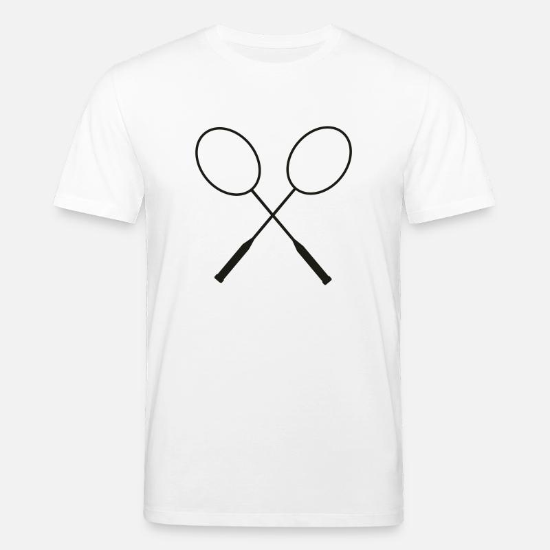 badminton_front - Stanley/Stella Unisex Bio-T-Shirt CREATOR  - Weiß