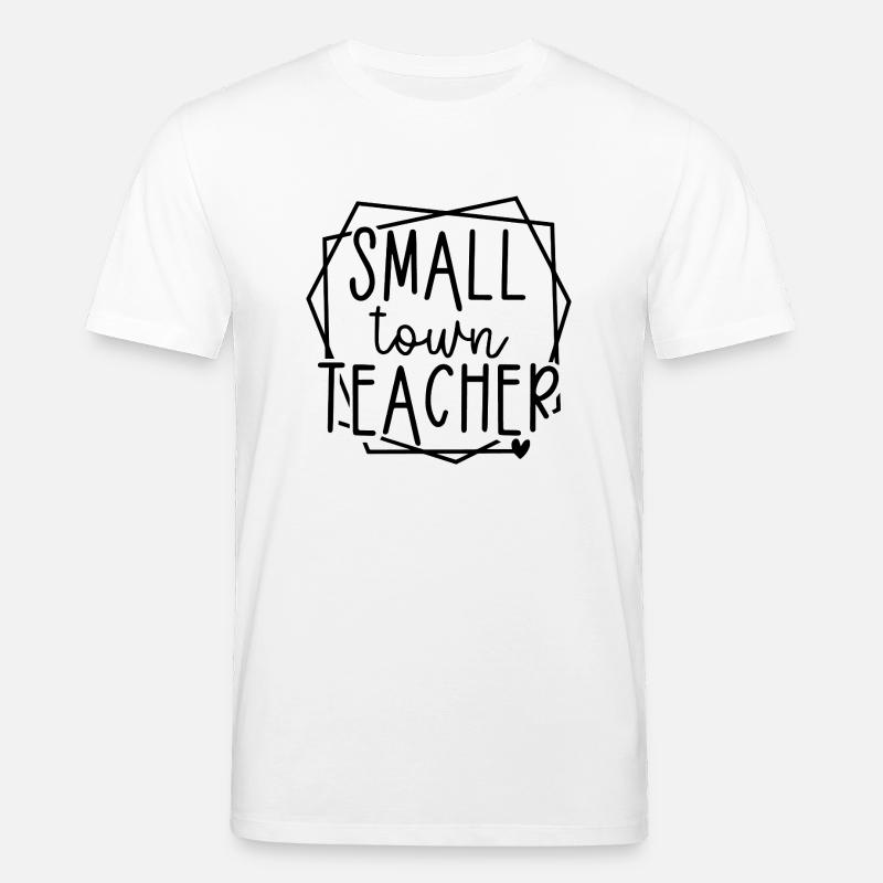 Kleinstadtlehrer Herzgrafik für Pädagogen - Stanley/Stella Unisex Bio-T-Shirt CREATOR  - Weiß