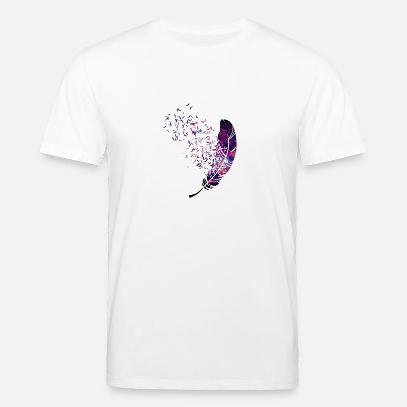 light as a feather - Stanley/Stella CREATOR Unisex Organic T-Shirt - white