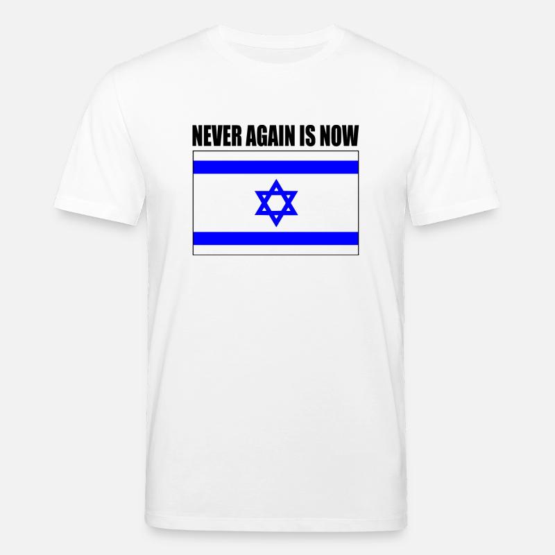 Never again is now - T-shirt bio CREATOR Stanley/Stella Unisexe - blanc