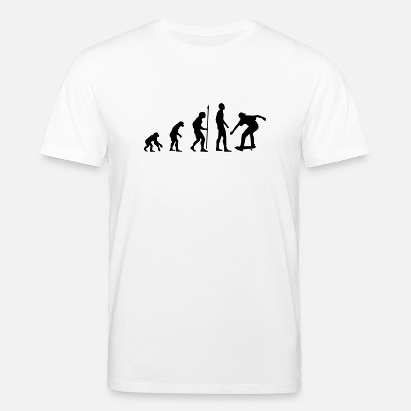 Skater Evolution - Stanley/Stella Unisex Bio-T-Shirt CREATOR  - Weiß