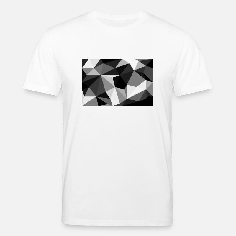 Polygon Black and White - Stanley/Stella CREATOR Unisex Organic T-Shirt - white