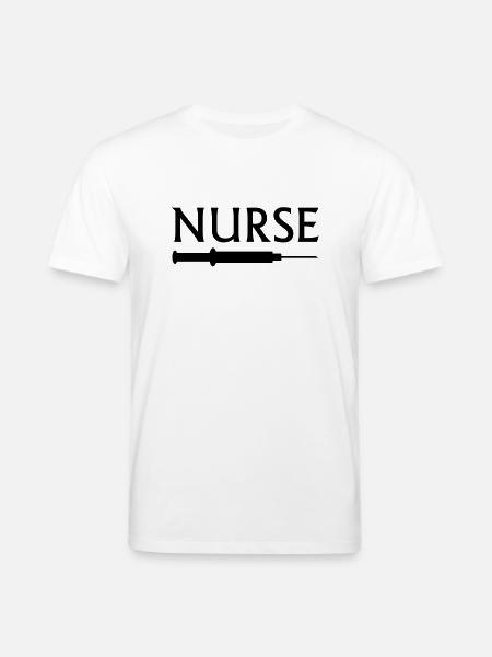 nurse - Stanley/Stella CREATOR Unisex Organic T-Shirt - white