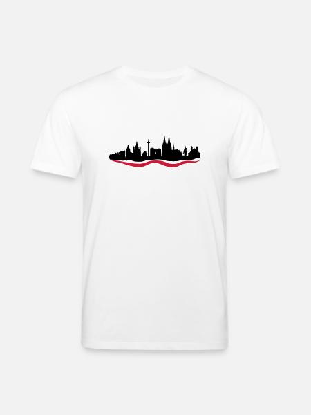 Koeln Skyline - Stanley/Stella Unisex Bio-T-Shirt CREATOR  - Weiß