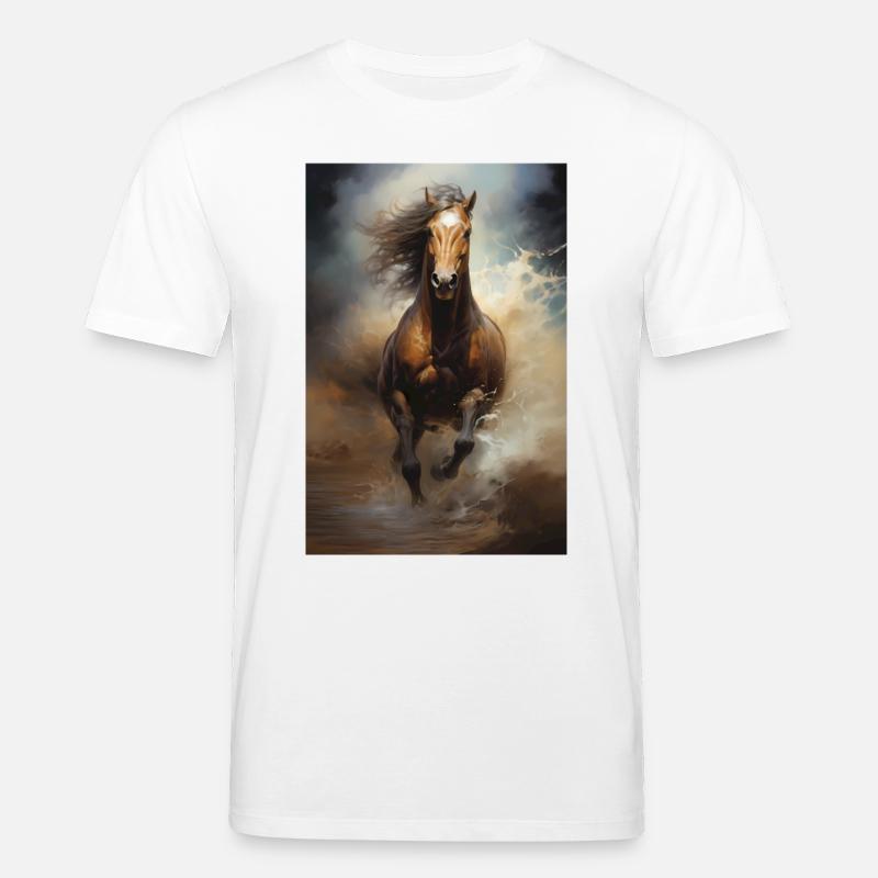 Cheval - T-shirt bio CREATOR Stanley/Stella Unisexe - blanc