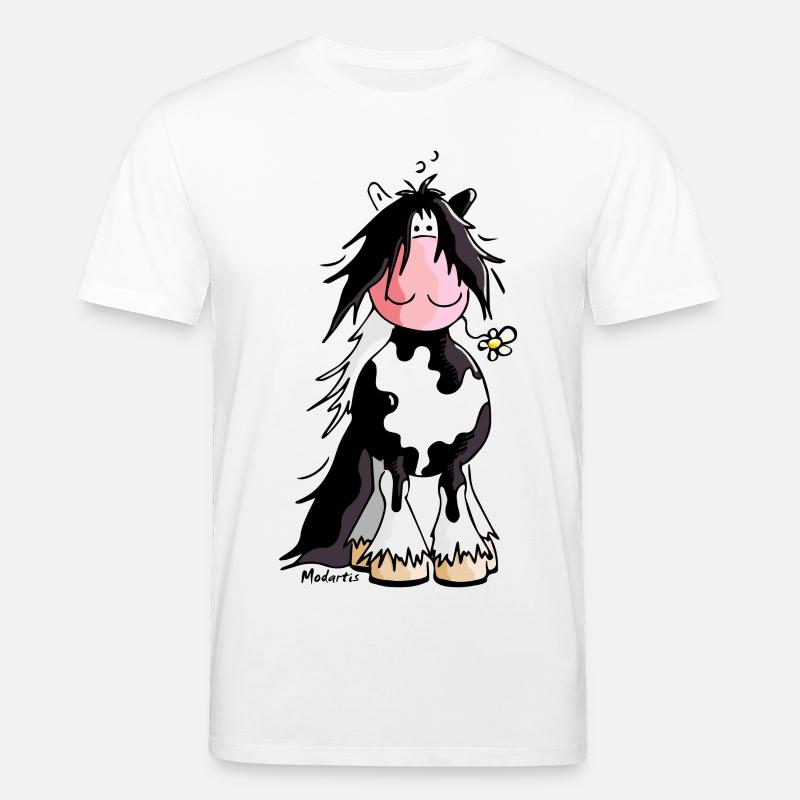 Gypsy Cob - Irish Cob – Pinto – Cheval - T-shirt bio CREATOR Stanley/Stella Unisexe - blanc