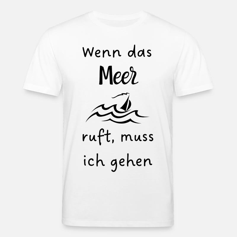 Wenn_das_Meer ruft - Stanley/Stella Unisex Bio-T-Shirt CREATOR  - Weiß