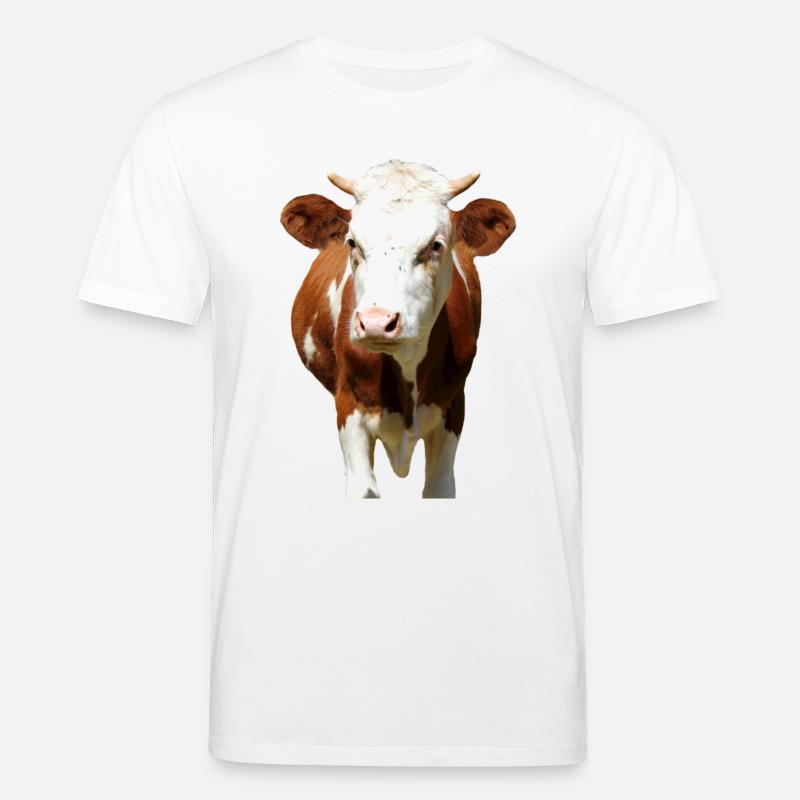 Kuh Kuhkopf - Stanley/Stella Unisex Bio-T-Shirt CREATOR  - Weiß