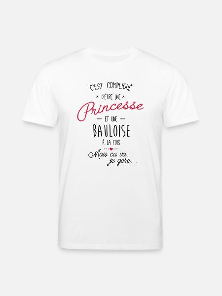 princesse et Bauloise - T-shirt bio CREATOR Stanley/Stella Unisexe - blanc