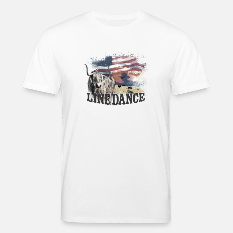 kl_linedance23a - T-shirt bio CREATOR Stanley/Stella Unisexe - blanc